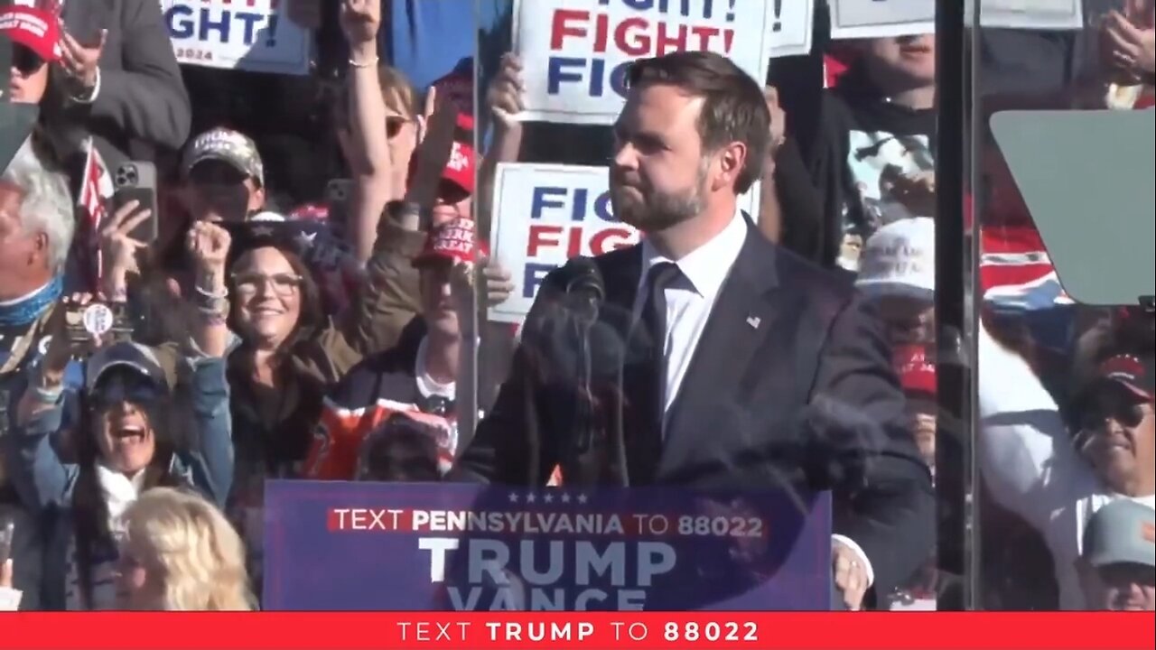 JD Vance At Butler, PA: We Can't Be Stopped!