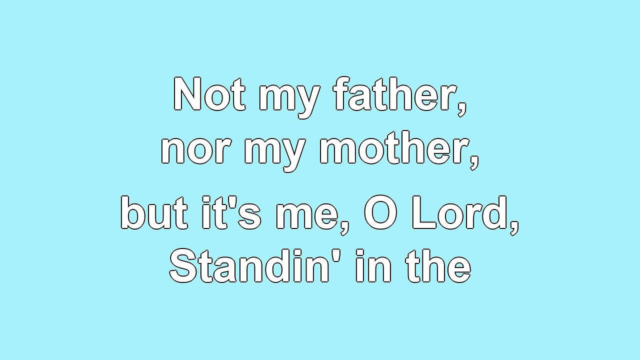 Standing in the Need of Prayer V3