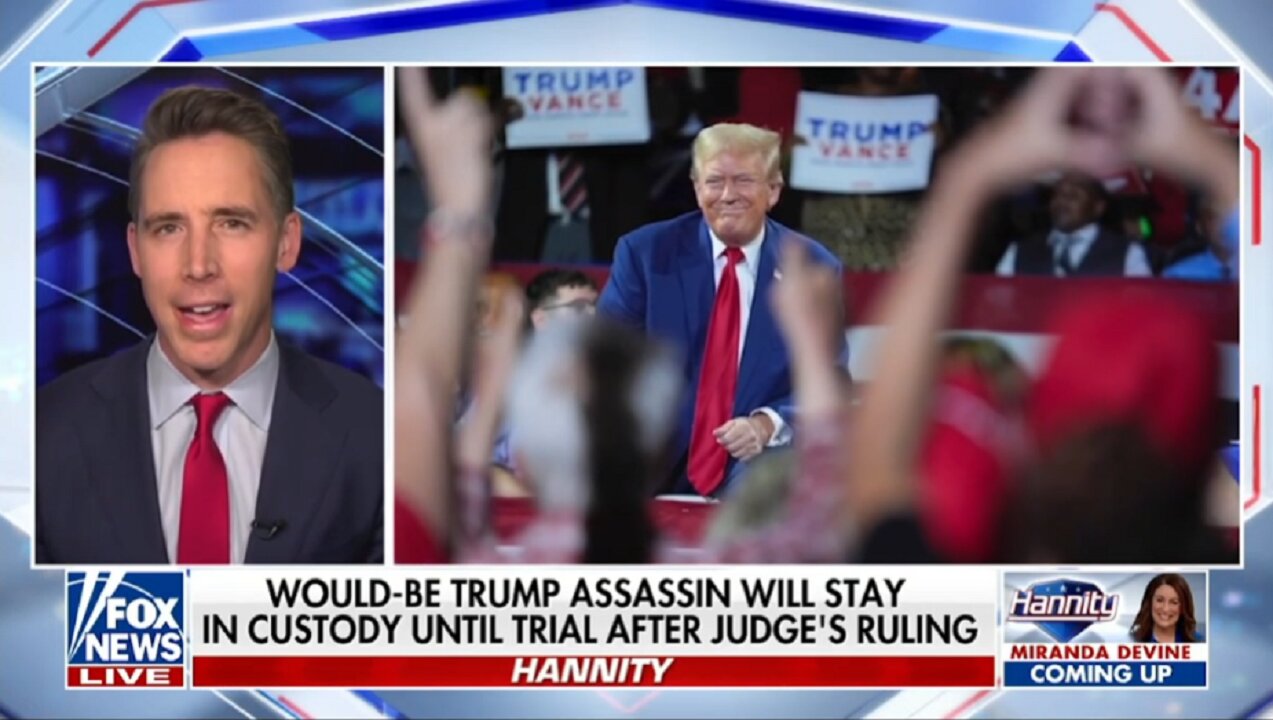 DOJ RELEASES DISTURBING LETTER ON MAN WHO TRIED TO ASSASINATE TRUMP - HAWLEY