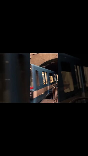 Thrilling Montréal metro up-close #train #viralvideo #montreal #travel #railway #metro