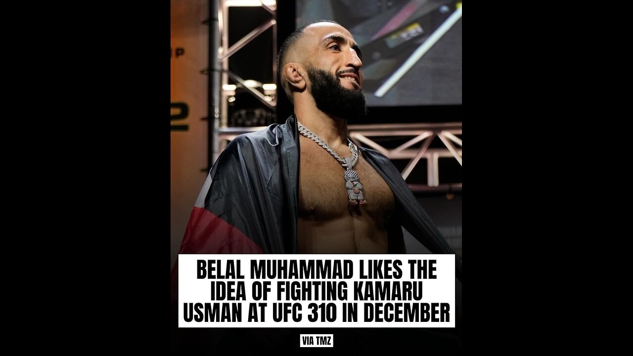 Belal Muhammad is Ducking Shavkat Rakhmanov like the plague... 🤦🏿 #ufcnews