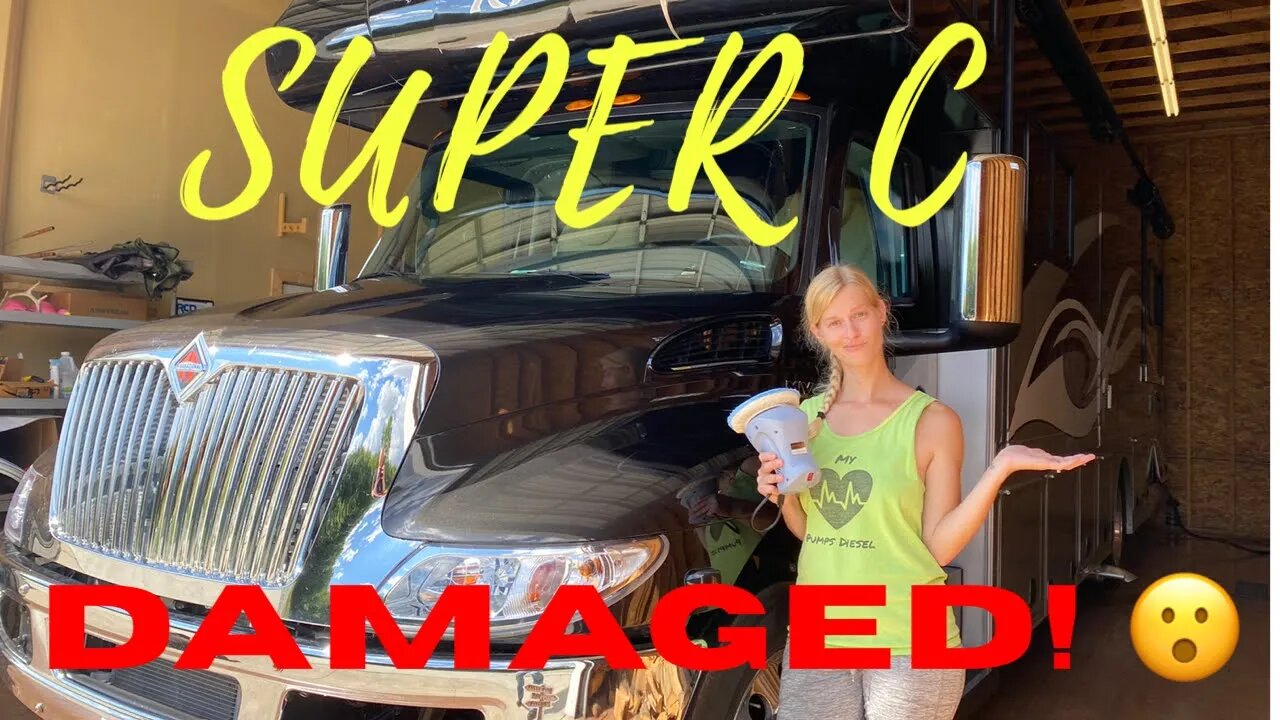 Super C DAMAGED!// RV Paint Repair #rvlife