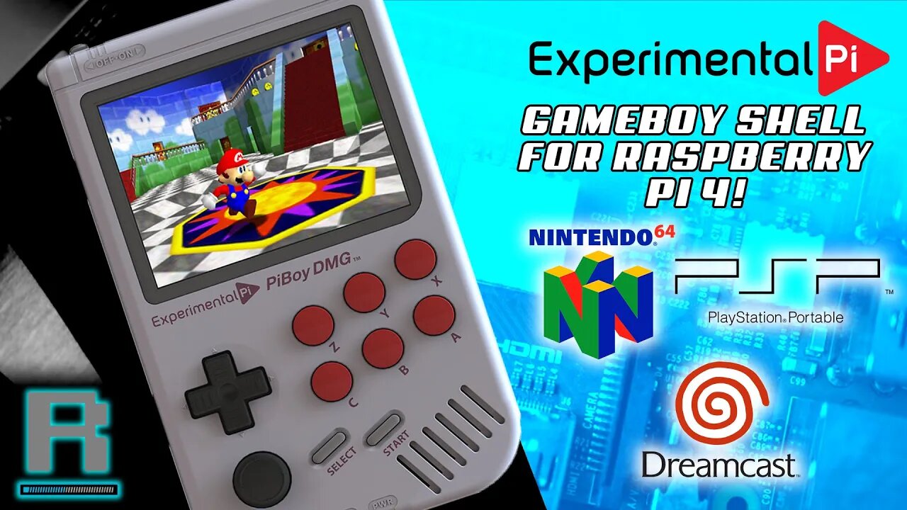 GameBoy Case for a Raspberry Pi 4 - PiBoy DMG from Experimental Pi