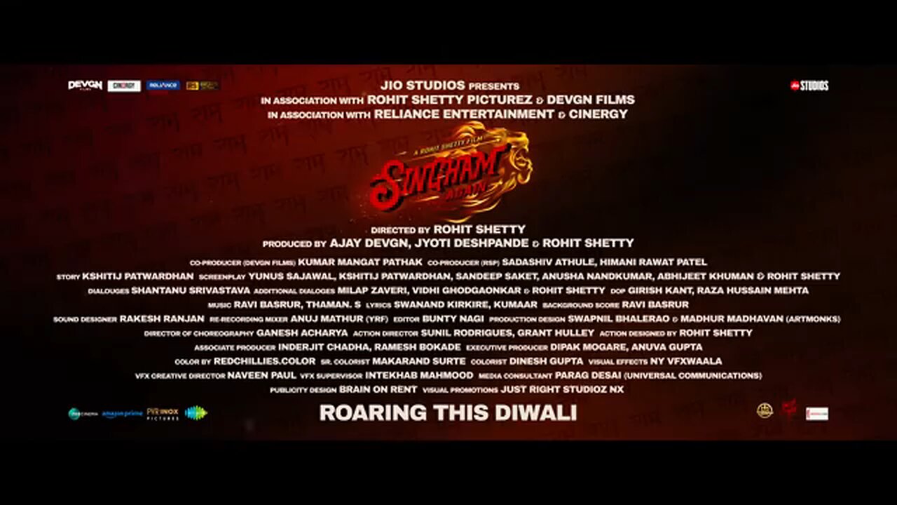 Singham Again | Official Trailer| A Rohit Shetty Cop Universe | In Cinemas 1st November|