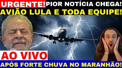 URGENTE ACONTECEU AGORA COM AVIÃO DE LULA E TODA SUA EQUIPE APÓS FORTES CHUVAS NO MARANHÃO CPMI VAI.