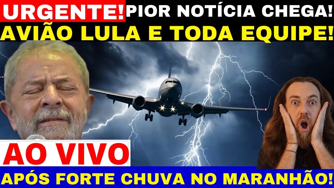 URGENTE ACONTECEU AGORA COM AVIÃO DE LULA E TODA SUA EQUIPE APÓS FORTES CHUVAS NO MARANHÃO CPMI VAI.