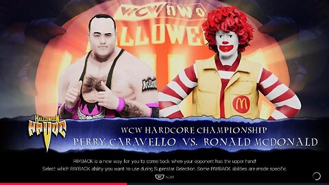 WWE 2K19 - Perry Caravello vs Ronald McDonald in a Steel Cage Hardcore Title Match