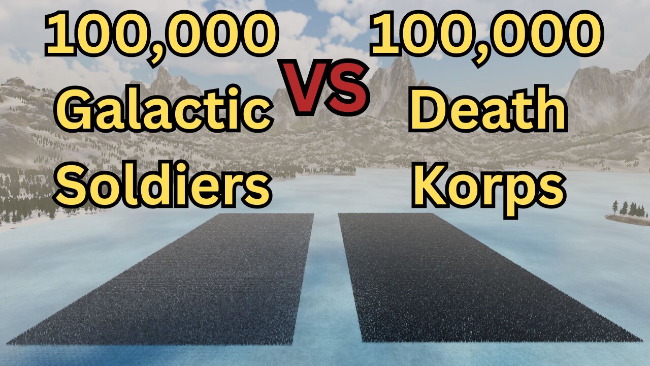 100,000 Galactic Soldiers Versus 100,000 Death Korps || Ultimate Epic Battle Simulator 2