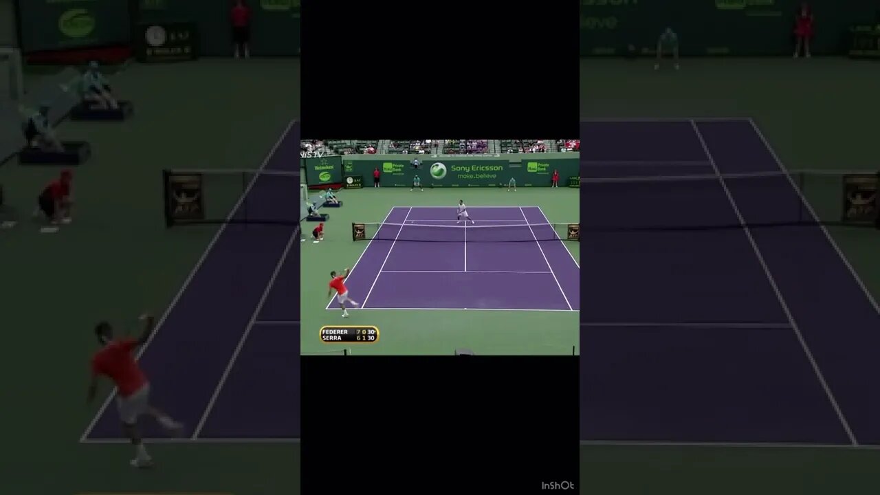 Roger Federer UNREAL Shot!! 🤯 #tennis #shorts