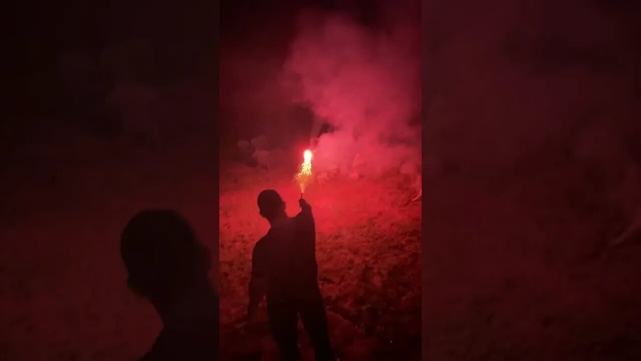 Double Roman Candle Target Practice!