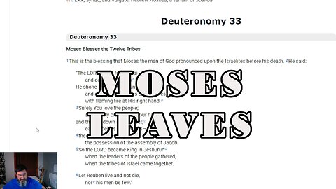 Moses Final Instructions Deuteronomy 31-34