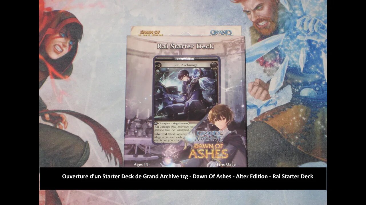 Ouverture d'un Starter Deck de Grand Archive TCG - Dawn Of Ashes - Alter Edition - Rai Starter Deck