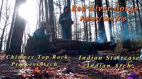 Father/Son Hammock Camping Trip to Red River Gorge