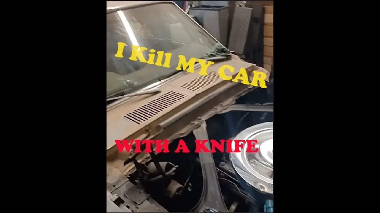 I KILL MY CAR...........with a knife #Mustang #Restore #OldManJM