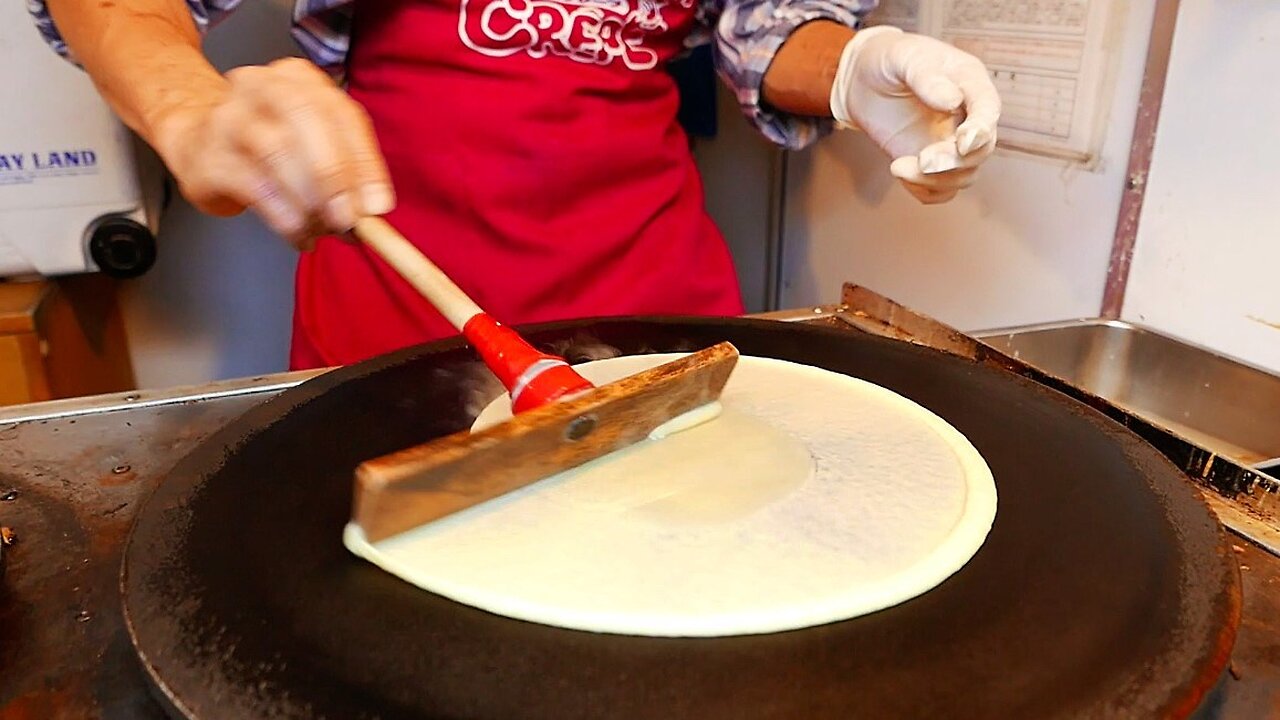 Japanese Street Food - ICE CREAM CREPE Compilation Tokyo Japan