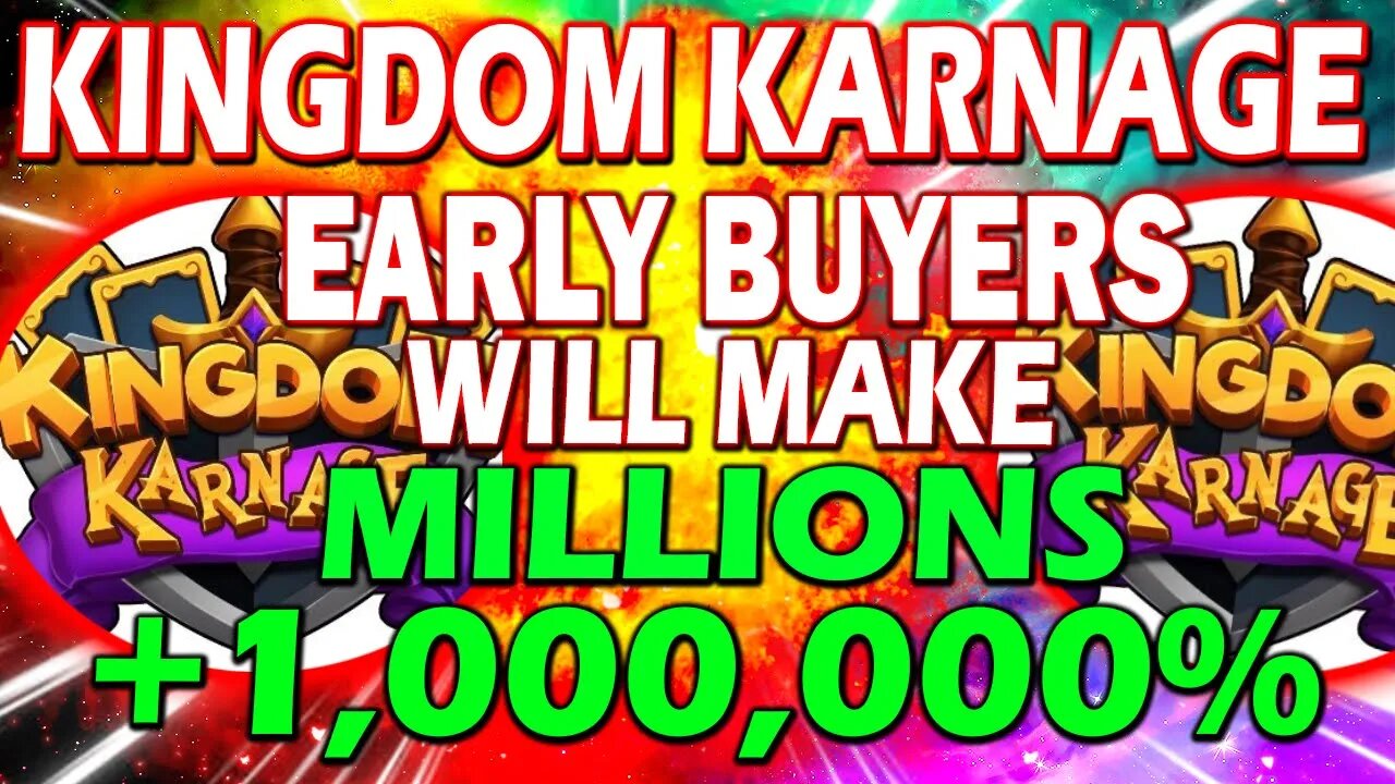 KINGDOM KARNAGE CRYPTO!! ONE OF THE BEST GAMEFI PLAY TO EARN CARD GAMES!!