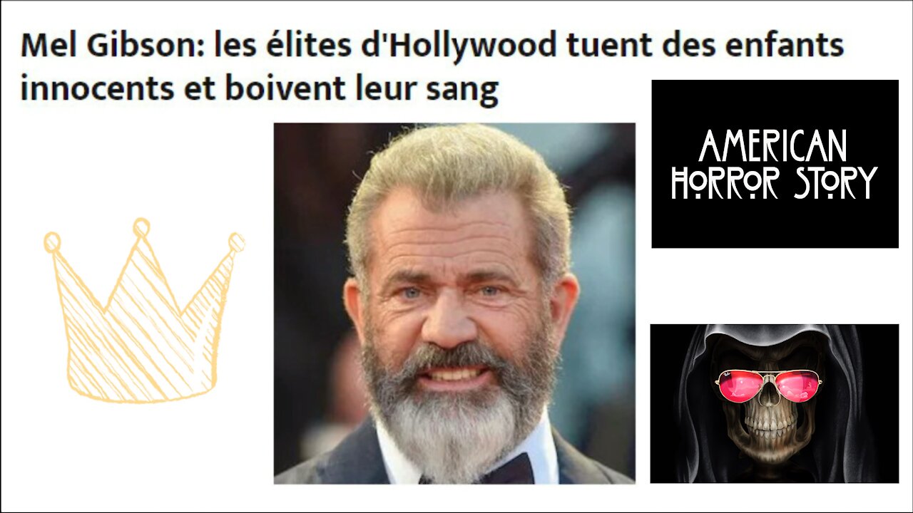 USA / Mel GIBSON nous parle des "élites" buveurs de sang !!! Lire descriptif (Hd 1080)