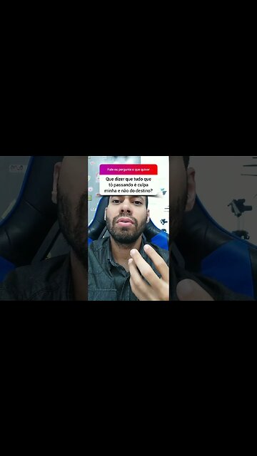 Que dizer que tudo que tô passando é culpa minha e não do destino?