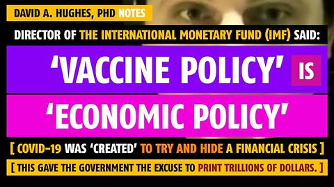 'Vaccine policy is economic policy,' said the director of International Monetary Fund (IMF)