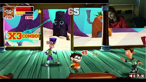 Sheen VS Chum Chum The Sidekick In A Nickelodeon Super Brawl 2 Battle With Live Commentary