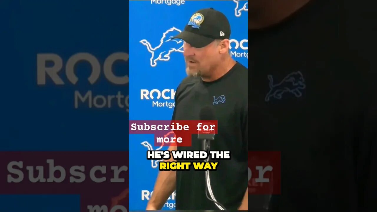 Coach Campbell talks Aidan Hutchinson expectations. #nfl #detroitlions #shorts