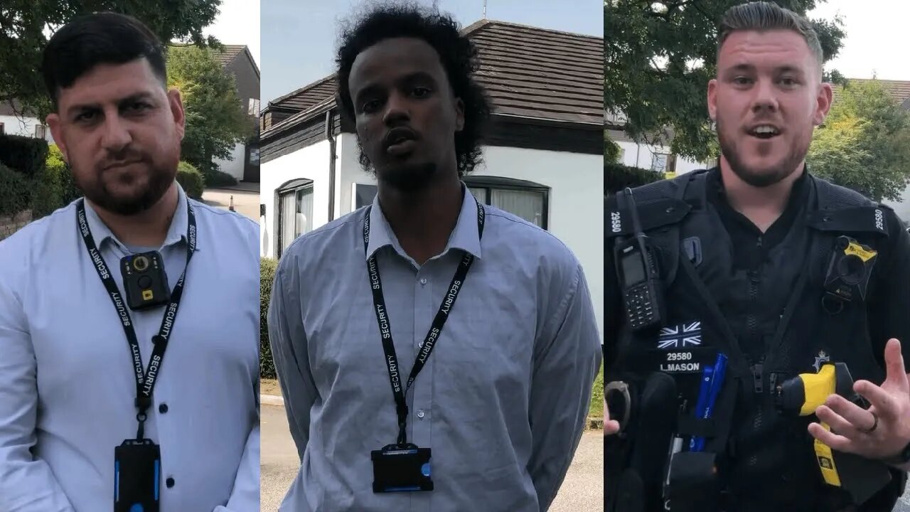 UPSIDE DOWN SIA BADGE SECURITY GUARDS, CALLED POLICE (Part 1)