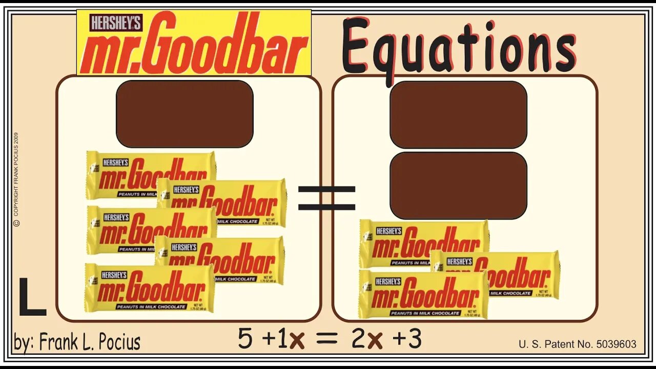L1_vis mrGOODBAR X 5+1x=2x+3 _ SOLVING BASIC EQUATIONS _ SOLVING BASIC WORD PROBLEMS