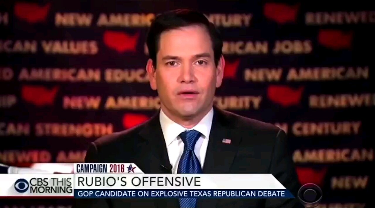 Watch 2 Minutes of Marco Rubio Denouncing Trump and Maga