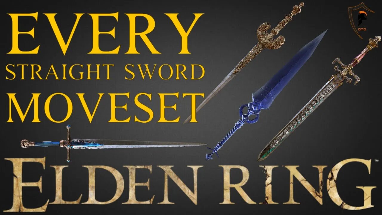 Elden Ring - Full Straight Sword Moveset Showcase (All 19 Straight Swords)