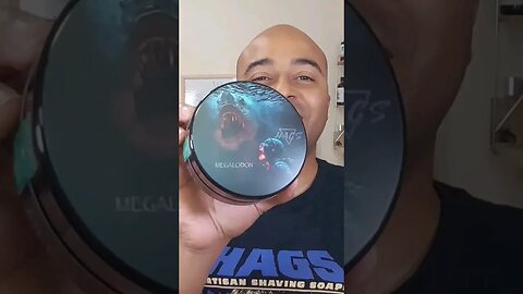 ASMR LATHERING MEGALODON HAGS Hathor base💈🔊🧼🎞️👌🏾💈#asmr #shavingproducts #lathering #megalodon #sotd