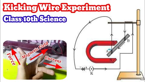 Kicking Wire Experiment || Magnetic Effects Of Electric Current || Class 10th NCERT Science