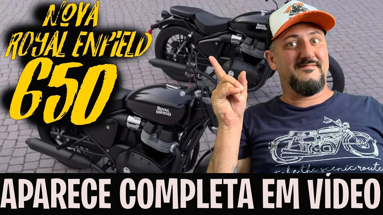 SUPOSTA ROYAL ENFIELD 650 aparece COMPLETA em Vídeo antes do lançamento