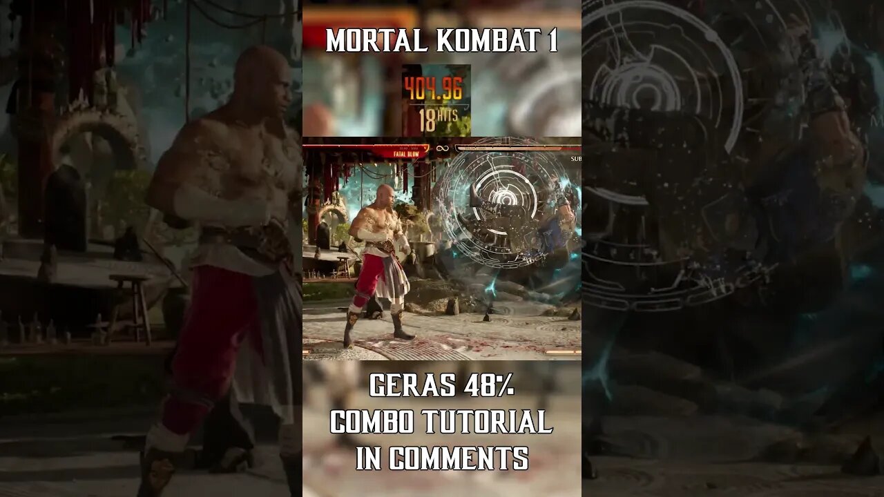 FULL GERAS Combo Tutorial IN COMMENTS! #mk1 #combotutorial #shorts