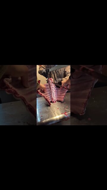 Did Someone Say Lamb Ribs? #lambribs #butchering #shorts
