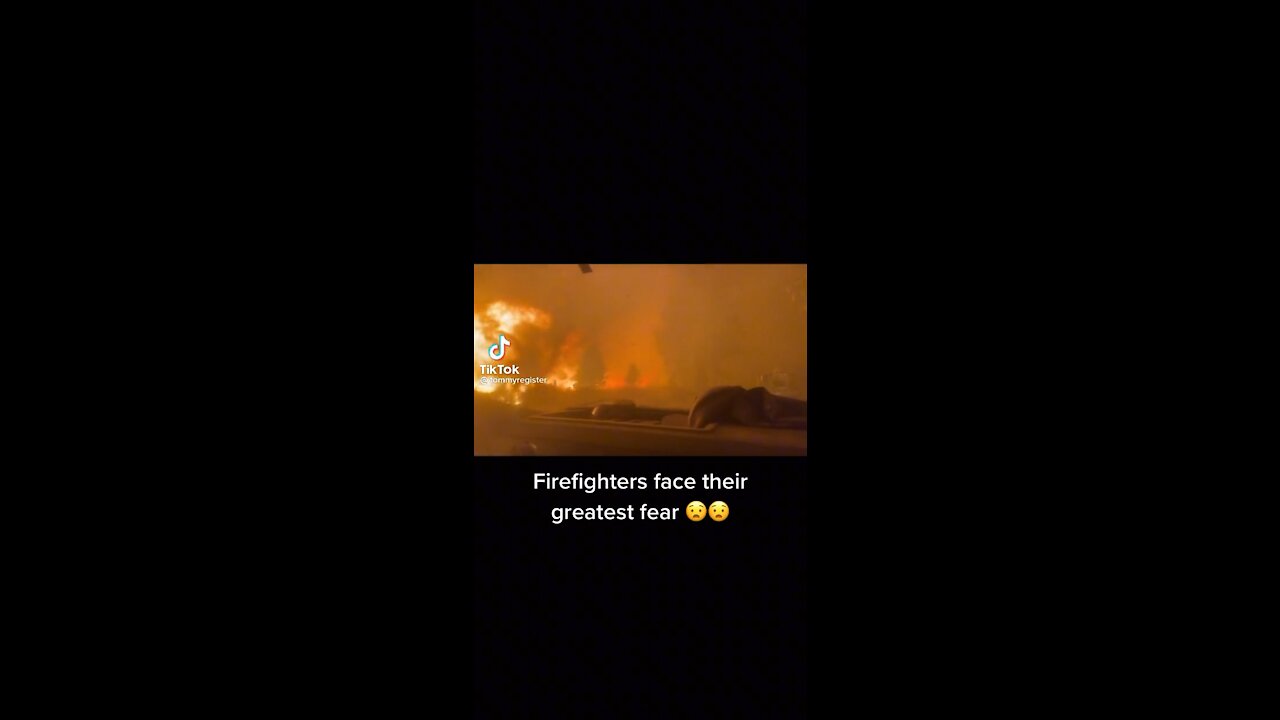 INTENSE Video Shows Firefighters Escape Wildfire