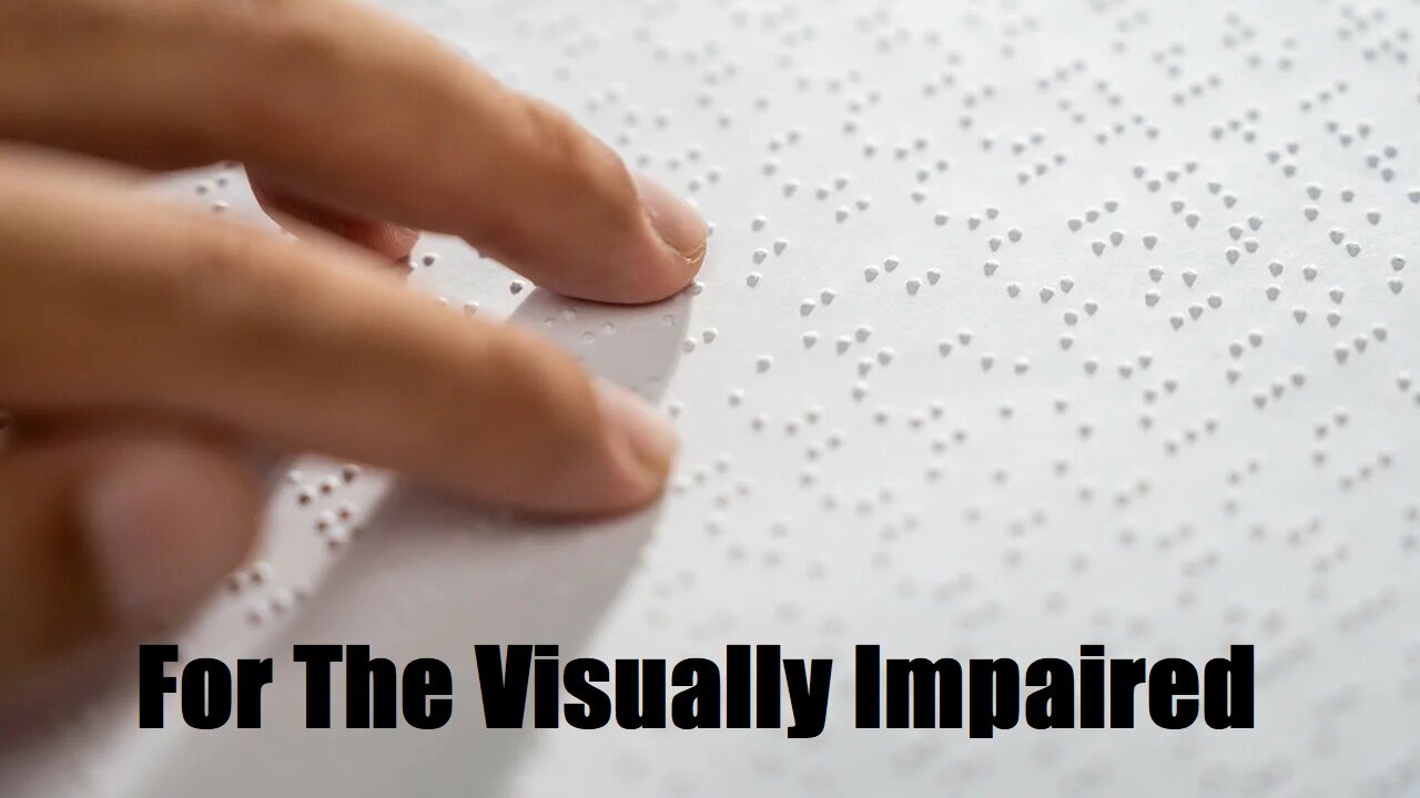 For The Visually Impaired / 1 Minute Tech Tips