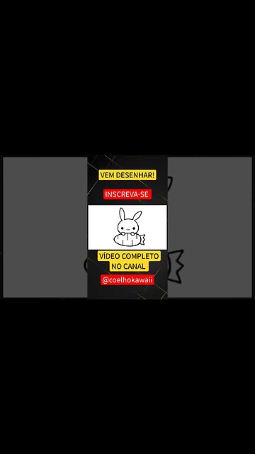COMO DESENHAR COELHO KAWAII FÁCIL #desenho #shorts #desenhofacil #desenholivre #desenhofofo