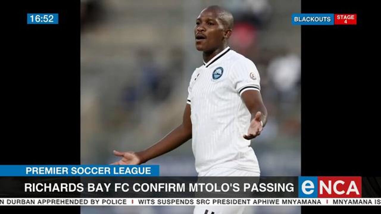 Richards Bay captain Siphamandla Mtolo (29) dies after collapsing in training - South Africa