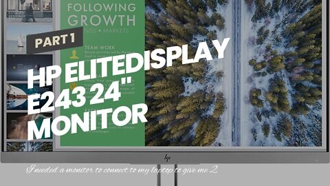 HP EliteDisplay E243 HD IPS Screen