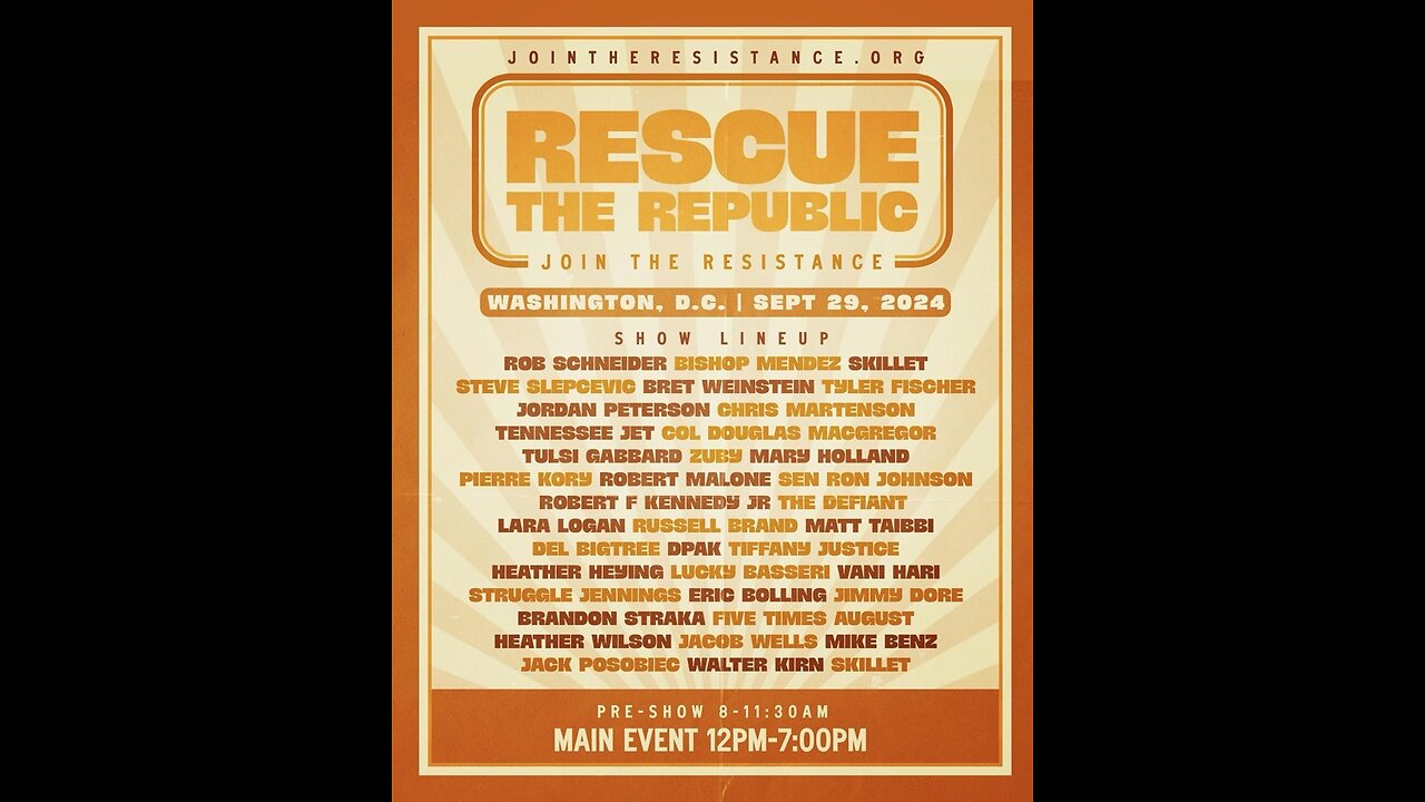 Rescue the Republic Livestream