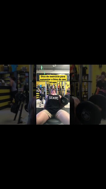 Dica de exercício para aumentar o bico do seu bíceps #shorts
