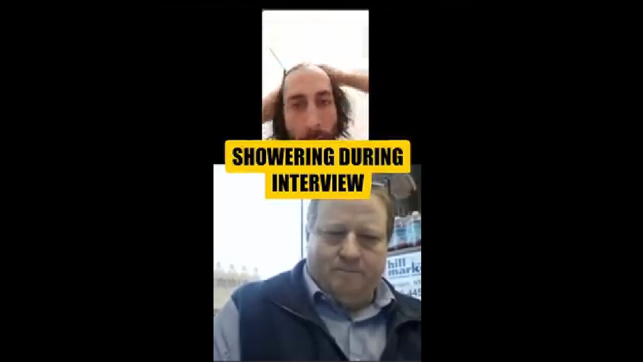 interview while showering and eating Comedy