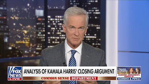 Trace Gallagher: This Was Kamala Harris' Closing Argument As A 'Top Prosecutor'?