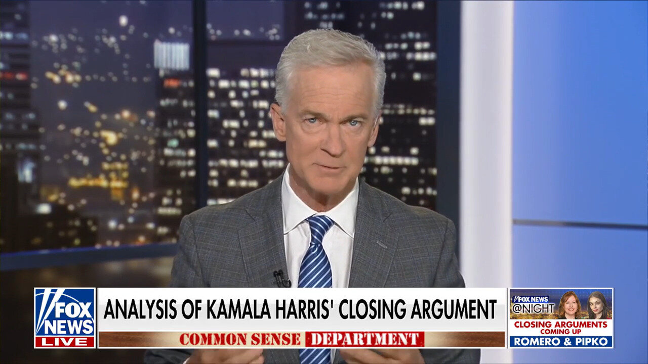 Trace Gallagher: This Was Kamala Harris' Closing Argument As A 'Top Prosecutor'?