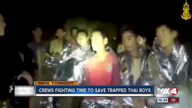 Crews are working overtime to rescue trapped Thailand boys