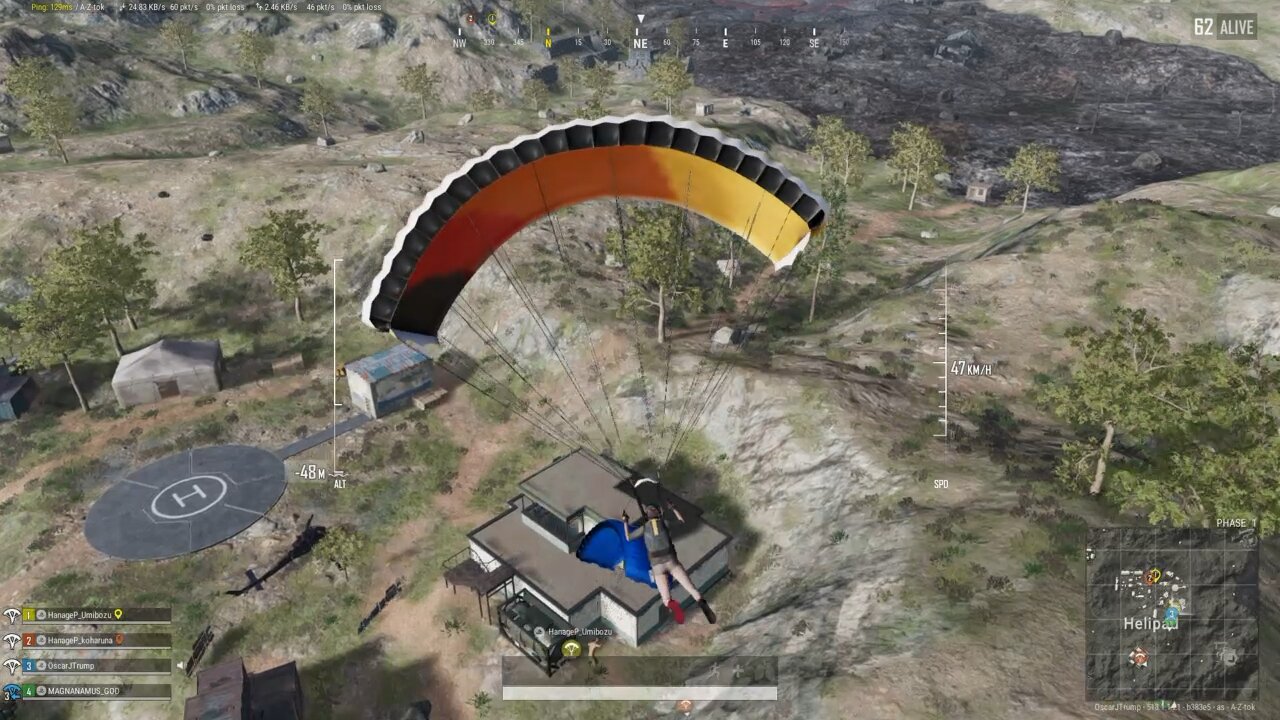 landing with a bang - pubg