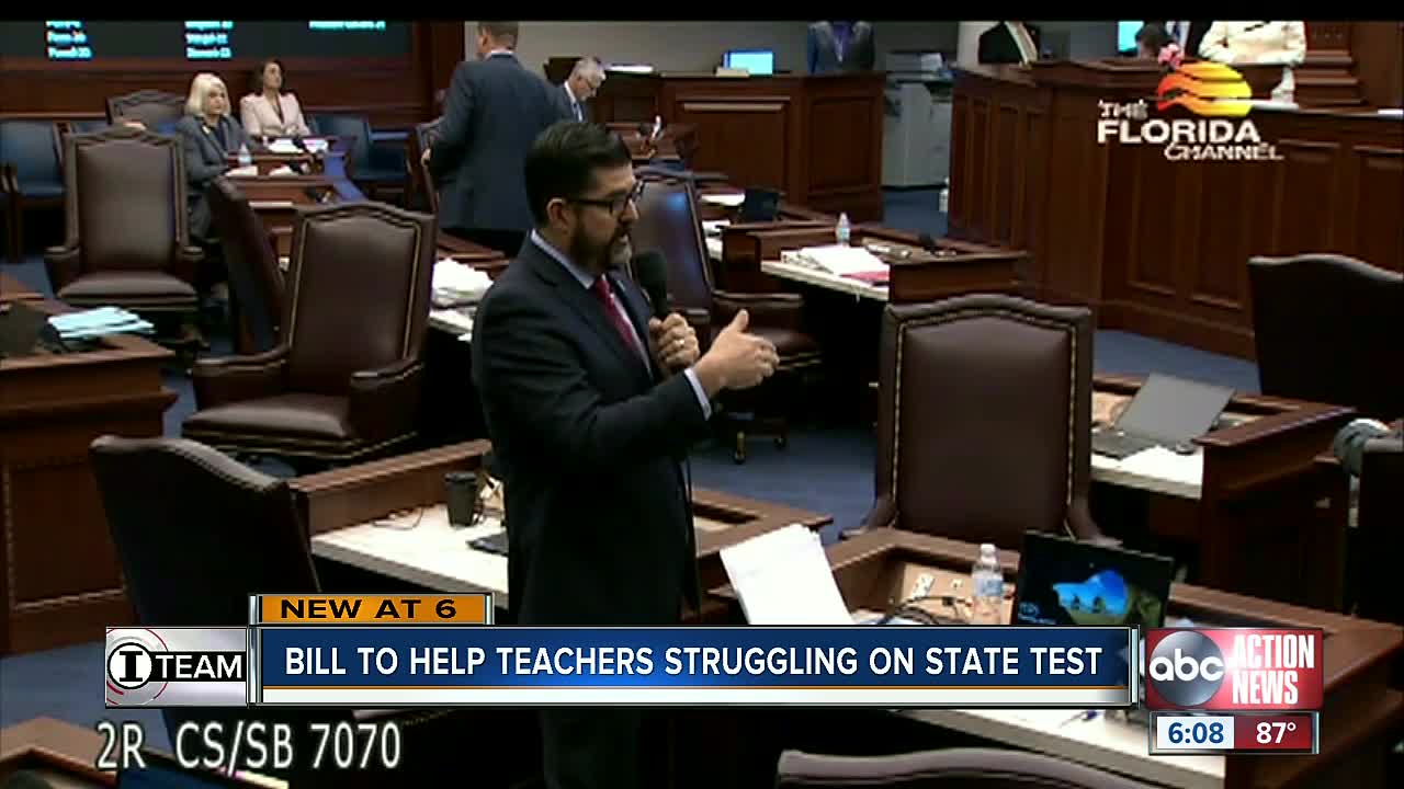 Florida lawmakers ease rules on state teacher test