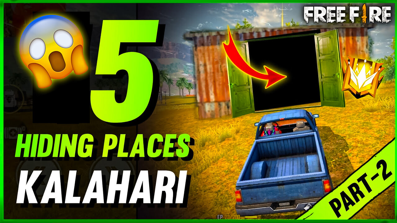 5 Hidden Places In Kalahari Map You Didn't Know About|FF Kalahari Map Hidden Places|Part 2|Bot Sanju