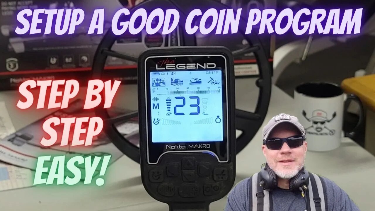 Nokta Makro Legend: How-to Setup a Coin Program - Tutorial - Step by Step