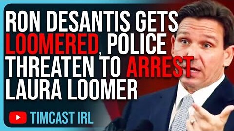 RON DESANTIS GETS LOOMERED, POLICE THREATEN TO ARREST LAURA LOOMER FOR TRESPASSING